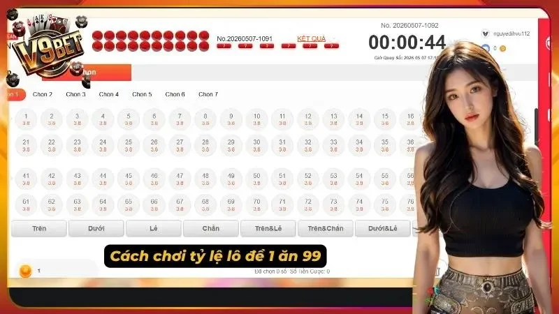 Lô Đề V9bet – Cách Chơi 3 Miền & Tỷ Lệ 1 Ăn 99 Chi Tiết 3 Nắm rõ tỷ lệ trả thưởng để tự tin xuống tiền chính xác hơn