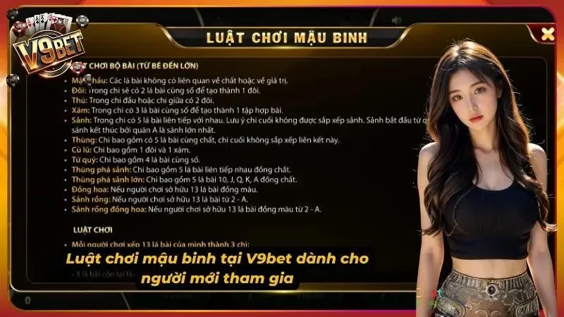 Hướng dẫn chơi game bài mậu binh chi tiết từ A-Z