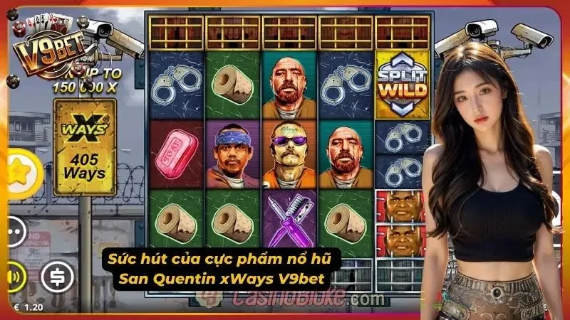 San Quentin xWays V9bet – Hướng Dẫn Chơi & Săn Jackpot 1 Khám phá bối cảnh nhà tù kịch tính cùng cơ chế thưởng vô hạn